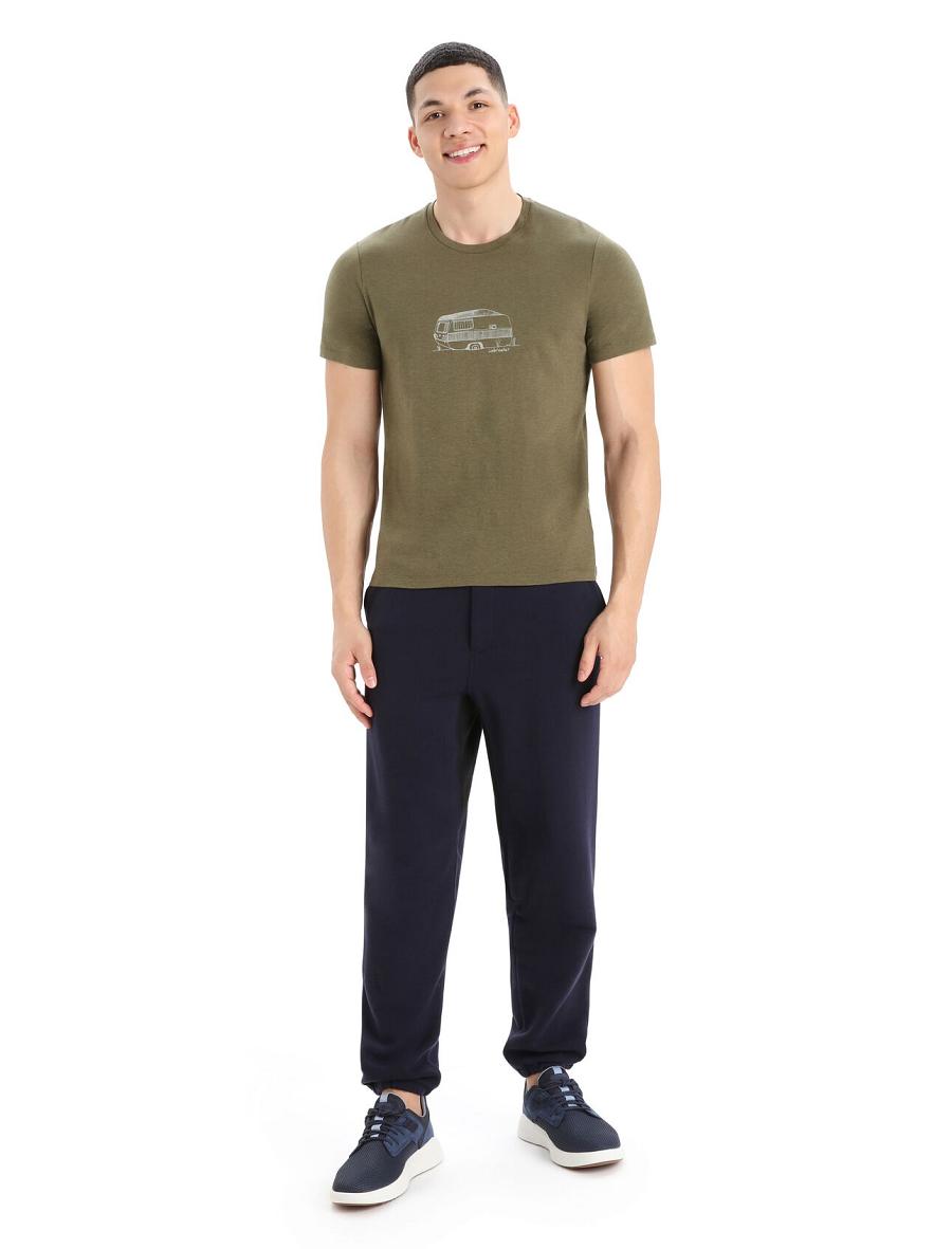 Midnight Navy Icebreaker RealFleece™ Merino Dalston Pants Men's Jogger | AU 1141LISH